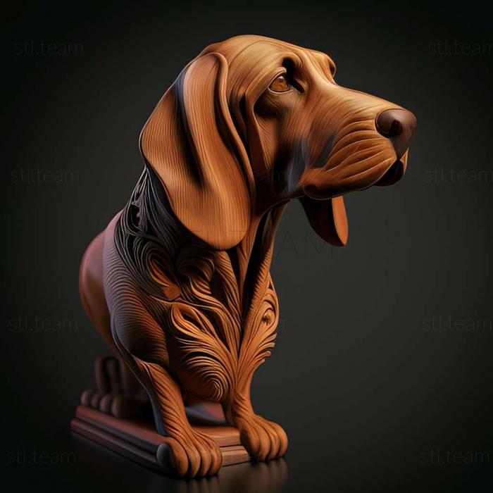 3D model The Spanish Hound dog (STL)